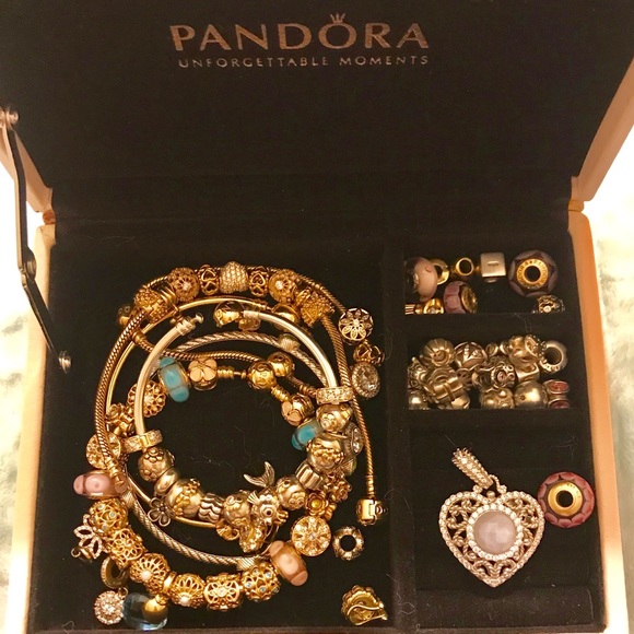 Pandora Jewelry - pandora collection gold silver 2tone